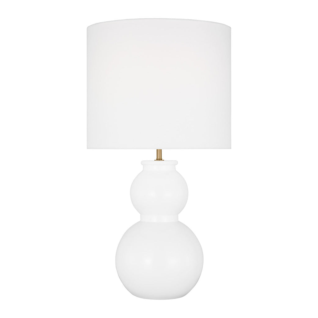 Truett Table Lamp 27", Glossy White