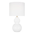 Truett Table Lamp 27", Glossy White