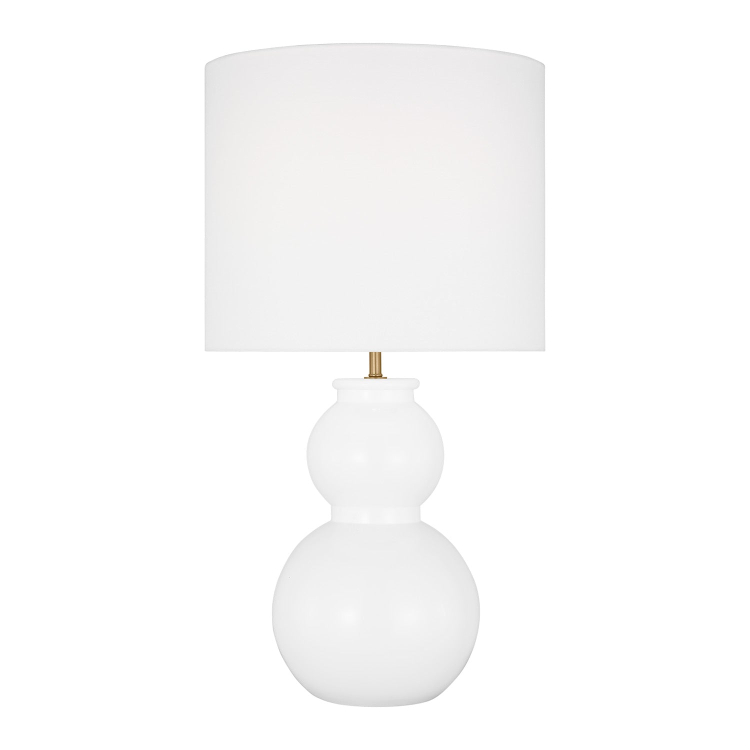 Truett Table Lamp 27", Glossy White