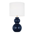 Truett Table Lamp 27", Glossy Navy