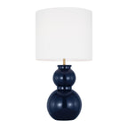 Truett Table Lamp 27", Glossy Navy