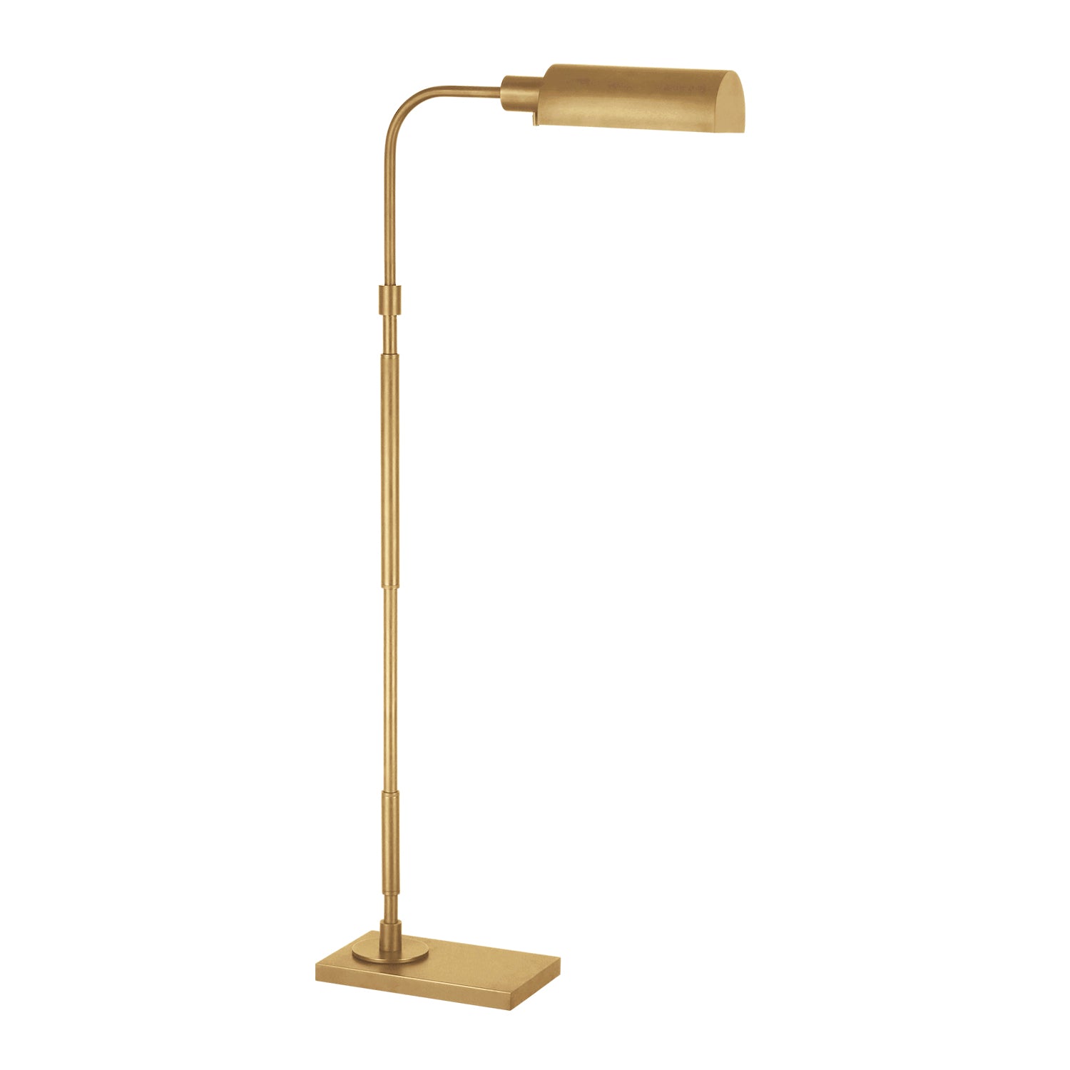 Gunther Floor Lamp 47", Modern Brass