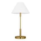 Hazelton Table Lamp, Satin Brass