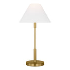 Hazelton Table Lamp, Satin Brass