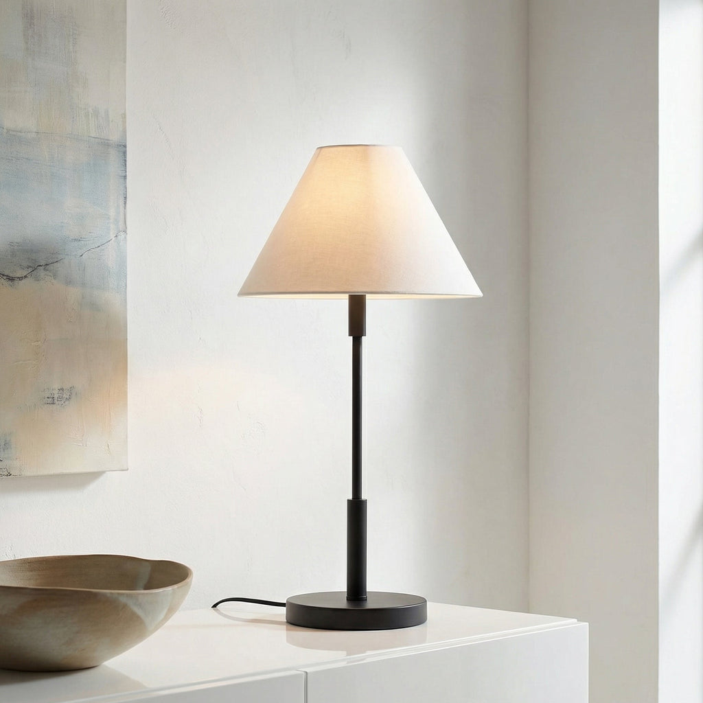 Hazelton Table Lamp, Matte Black