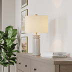Agnes Table Lamp, Glossy White