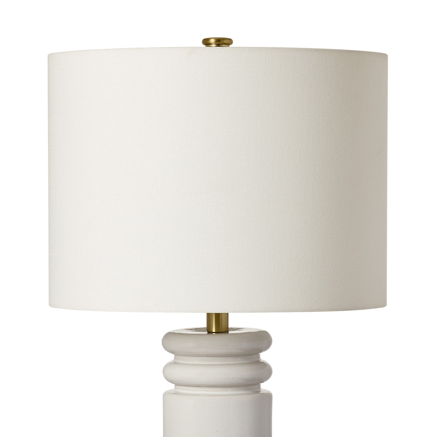 Agnes Table Lamp, Glossy White