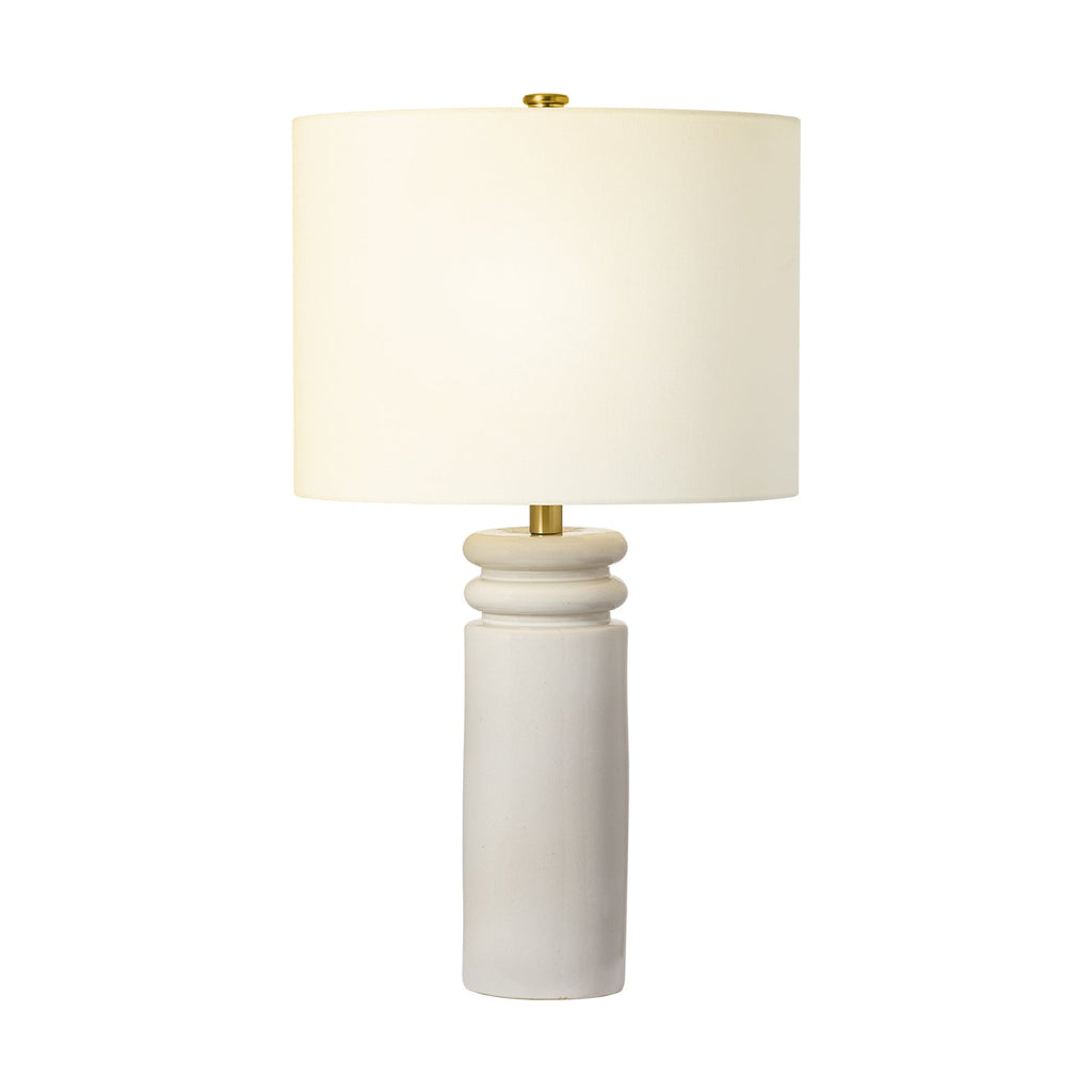Agnes Table Lamp, Glossy White