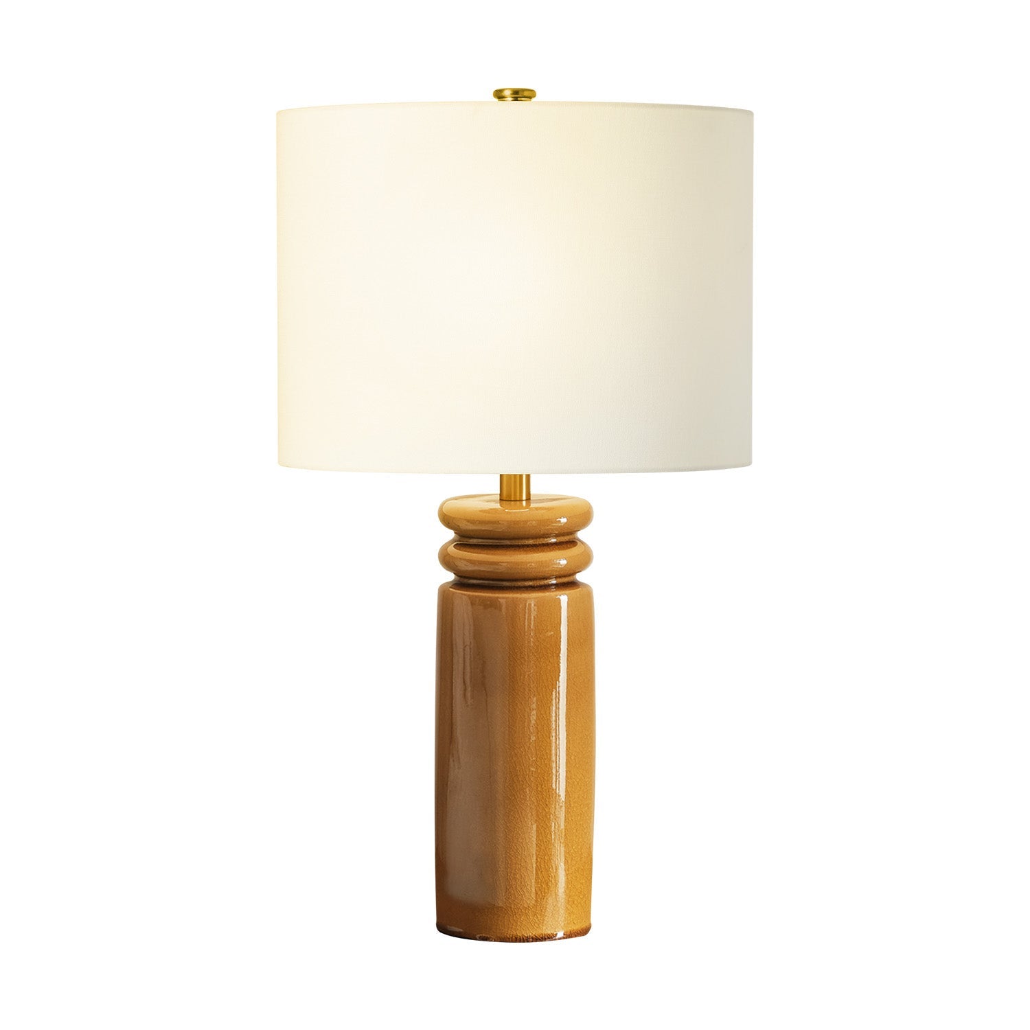 Agnes Table Lamp 26", Glossy Honey