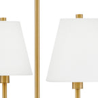 Declan 4 Light Chandelier 28", Satin Brass