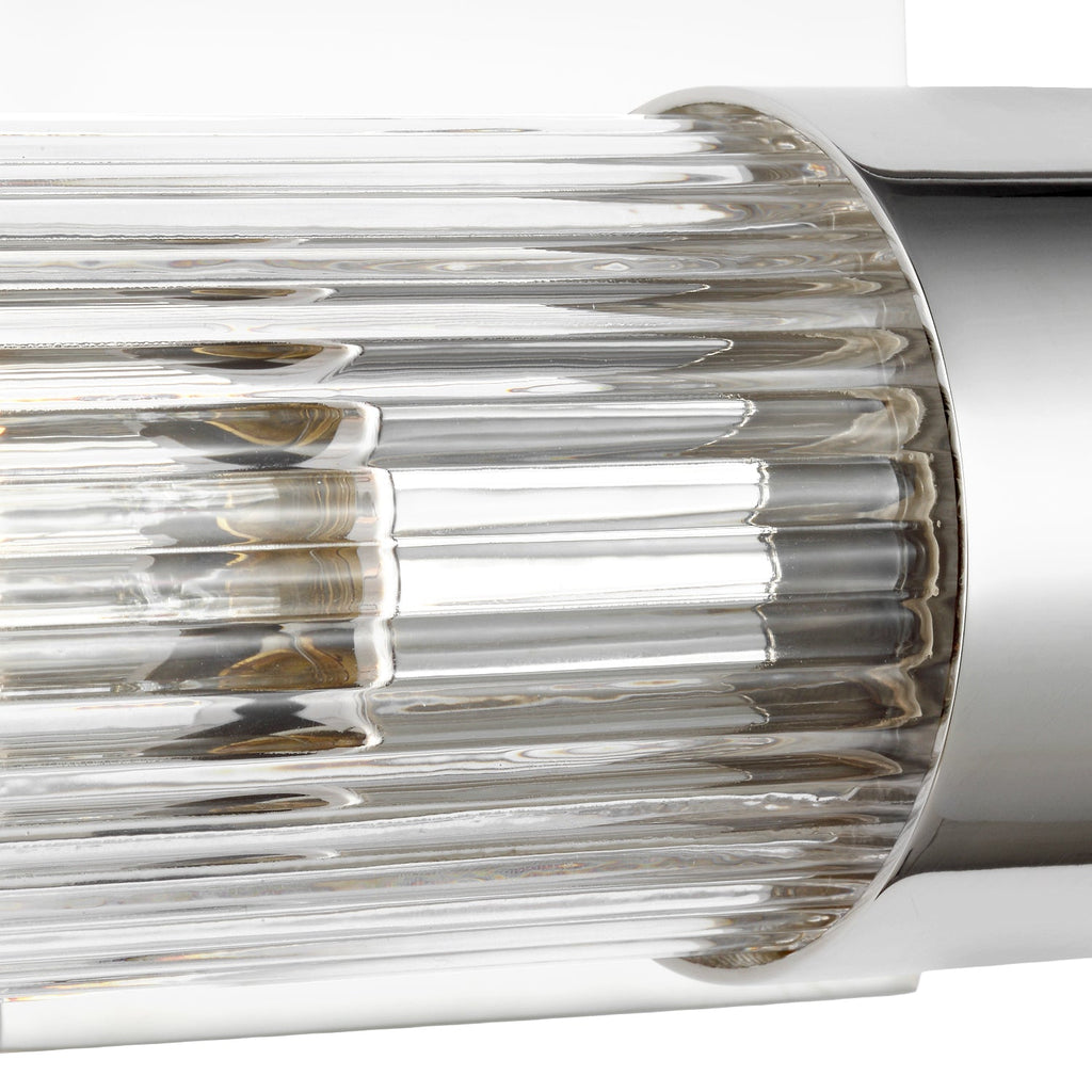 Barclay 2 Light Wall Sconce 20", Polished Nickel