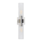 Barclay 2 Light Wall Sconce 20", Polished Nickel