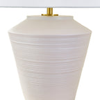 Calista Ceramic Table Lamp 23", Whitewashed Terracotta