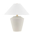 Calista Ceramic Table Lamp 23", Whitewashed Terracotta