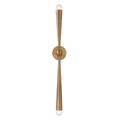 Camellia 2 Light Wall Sconce 34", Patina Brass