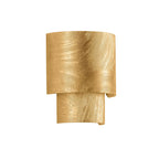 Barron Wall Sconce 9", Textured Gold Leaf