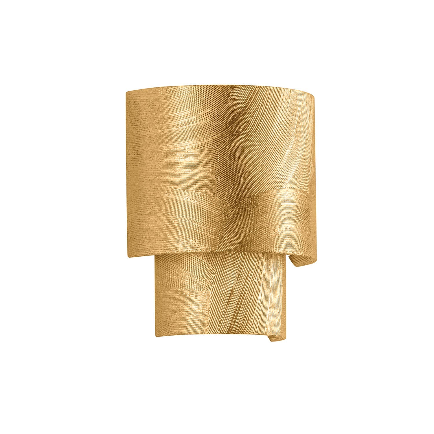 Barron Wall Sconce 9", Textured Gold Leaf