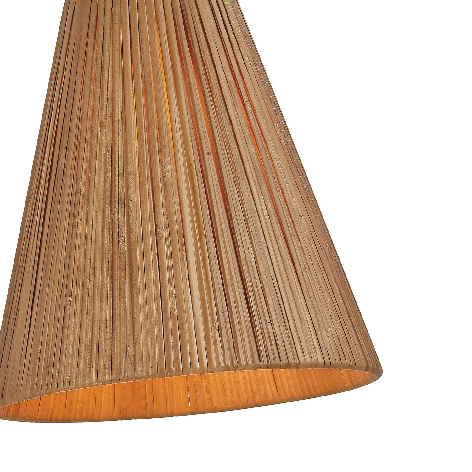 Rhiannon Floor Lamp 60", Aged Brass and Rattan