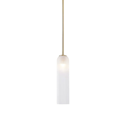 Long Tube Glass Pendant Light