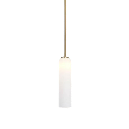 Long Tube Glass Pendant Light